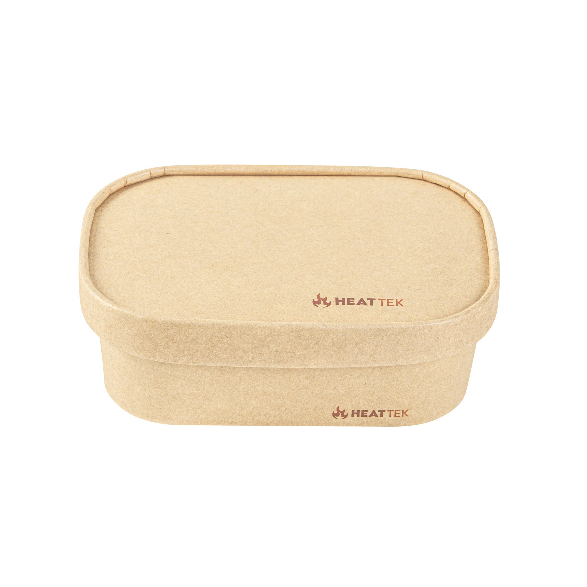 Heat Tek Oval Kraft Paper Lid - Fits 17, 20, 25 and 34 oz Serving Container- 100 count box