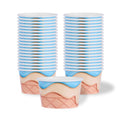 Coppetta 8 oz Round Frosty Delight Paper To Go Cup - 3 3/4" x 3 3/4" x 2 1/4" - 200 count box