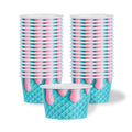 Coppetta 8 oz Round Bubblegum Splash Paper To Go Cup - 3 3/4" x 3 3/4" x 2 1/4" - 200 count box