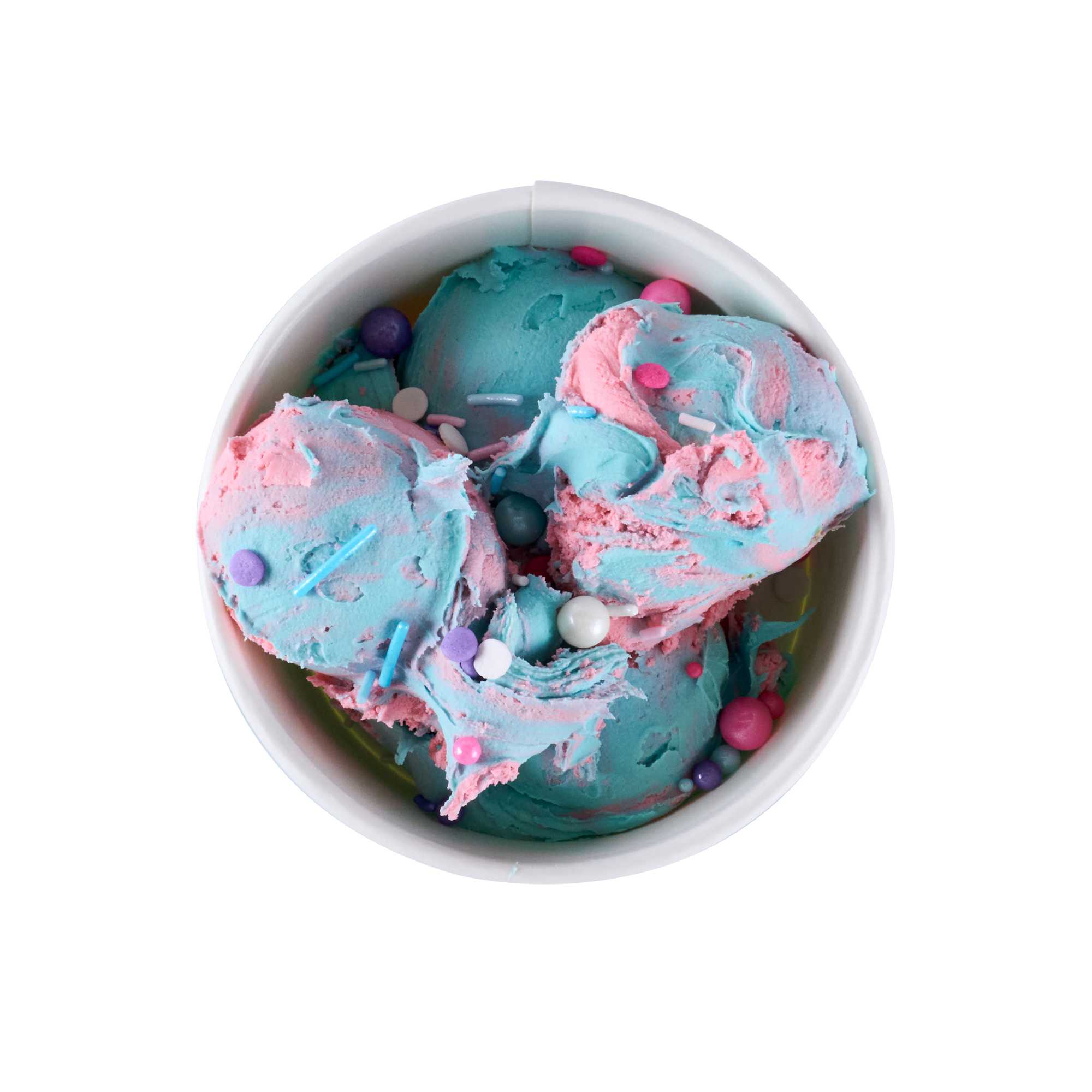 Coppetta 8 oz Round Bubblegum Splash Paper To Go Cup - 3 3/4" x 3 3/4" x 2 1/4" - 50 count box