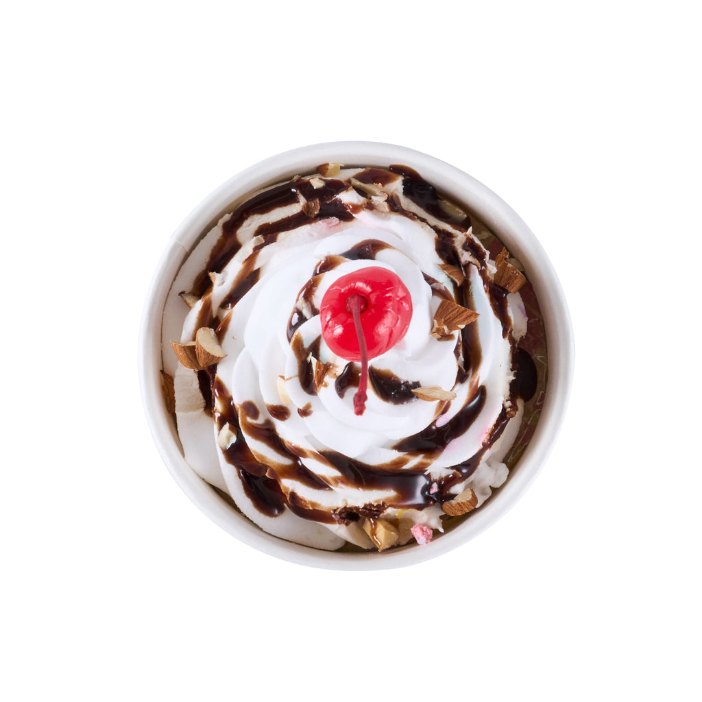 Coppetta 8 oz Round Chocolate Drizzle Paper To Go Cup - 3 3/4" x 3 3/4" x 2 1/4" - 200 count box