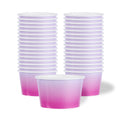 Coppetta 8 oz Round Purple And Blue Ombre Paper To Go Cup - 3 3/4" x 3 3/4" x 2 1/4" - 200 count box