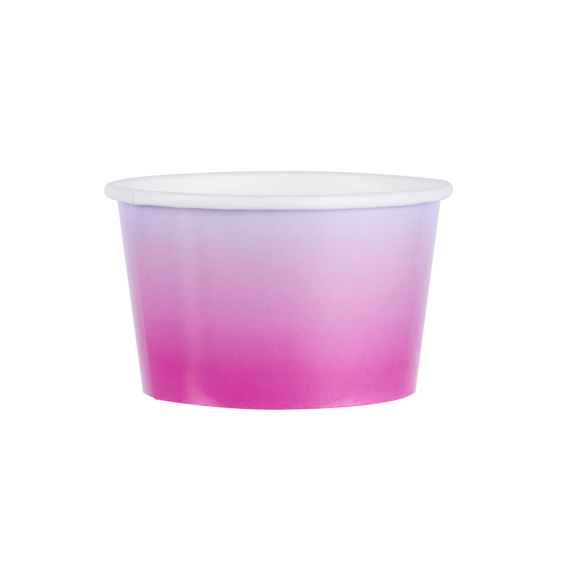 Coppetta 8 oz Round Purple And Blue Ombre Paper To Go Cup - 3 3/4" x 3 3/4" x 2 1/4" - 200 count box