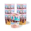 Coppetta 8 oz Round Assorted Cone Paper To Go Cup - 3 3/4" x 3 3/4" x 2 1/4" - 200 count box