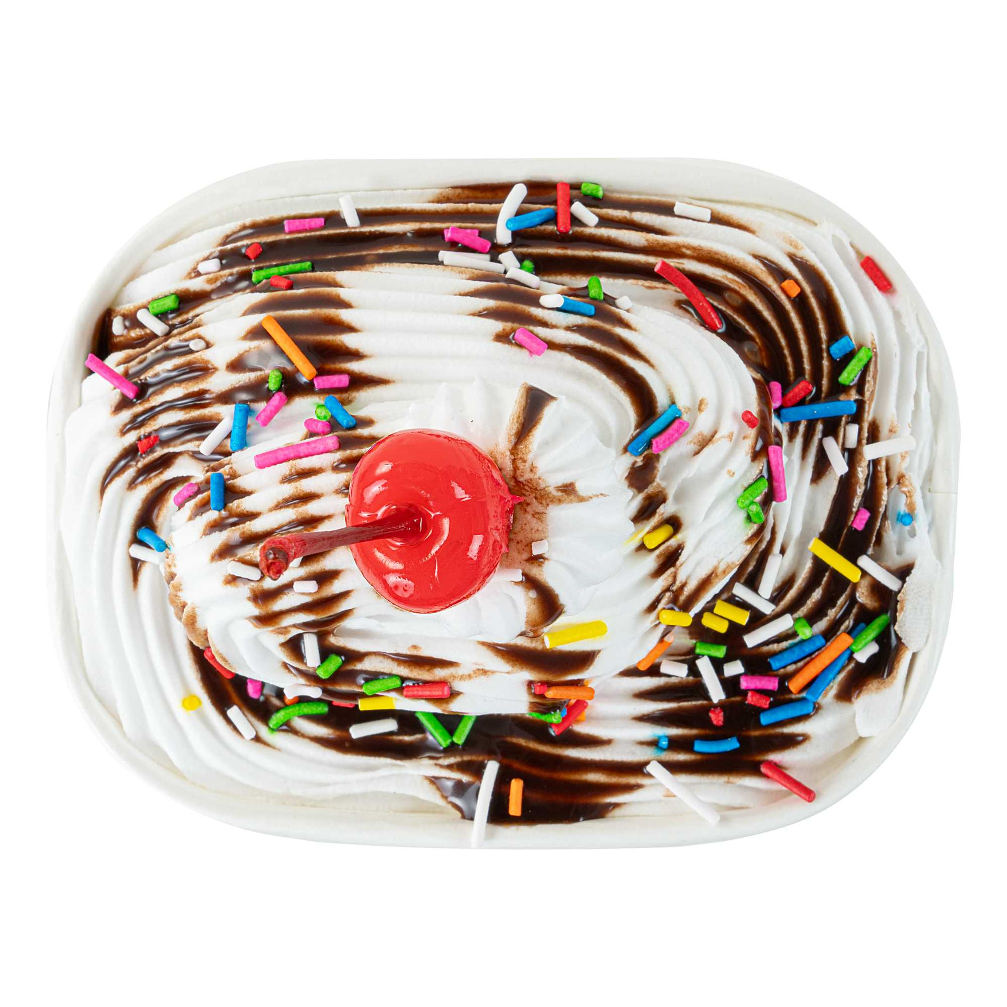 Coppetta 12 oz Square Paper To Go Cup - with Classic Sprinkles - 4 1/4" x 3 1/4" x 2 3/4" - 50 count box
