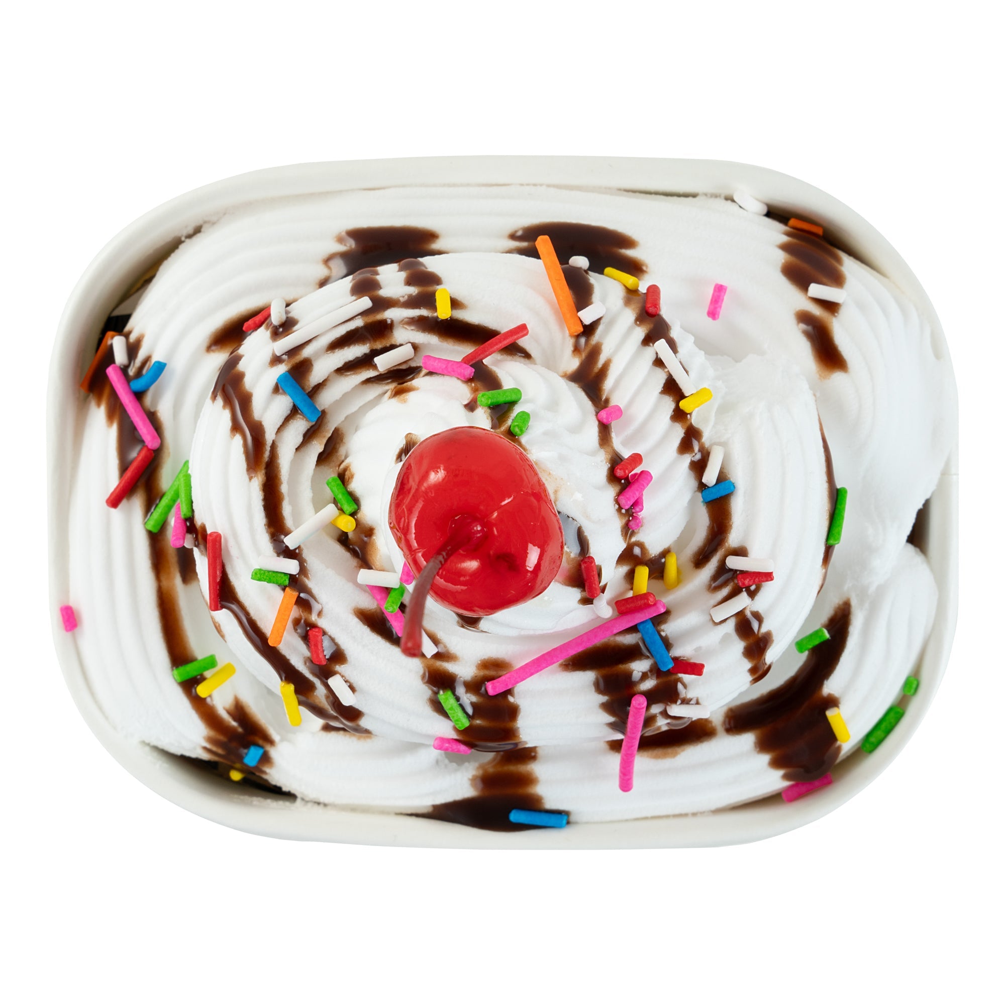 Coppetta 12 oz Square Paper To Go Cup - with Festive Sprinkles - 4 1/4" x 3 1/4" x 2 3/4" - 50 count box