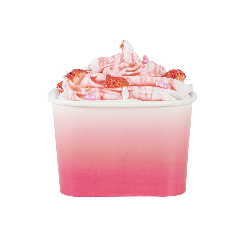 Coppetta 12 oz Square Pink And White Ombre Paper To Go Cup - 4 1/4" x 3 1/4" x 2 3/4" - 50 count box
