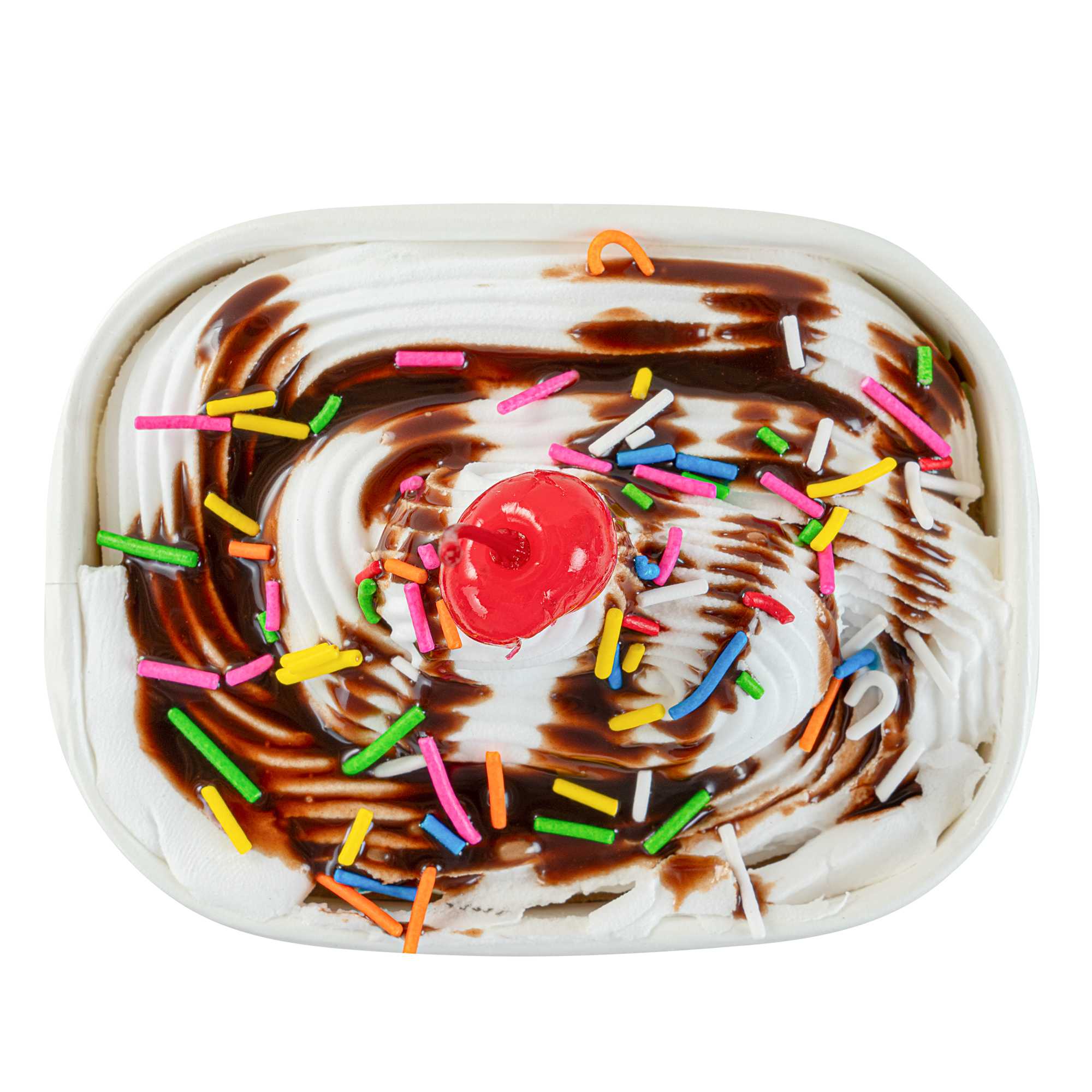 Coppetta 12 oz Square Paper To Go Cup - with Party Sprinkles - 4 1/4" x 3 1/4" x 2 3/4" - 50 count box