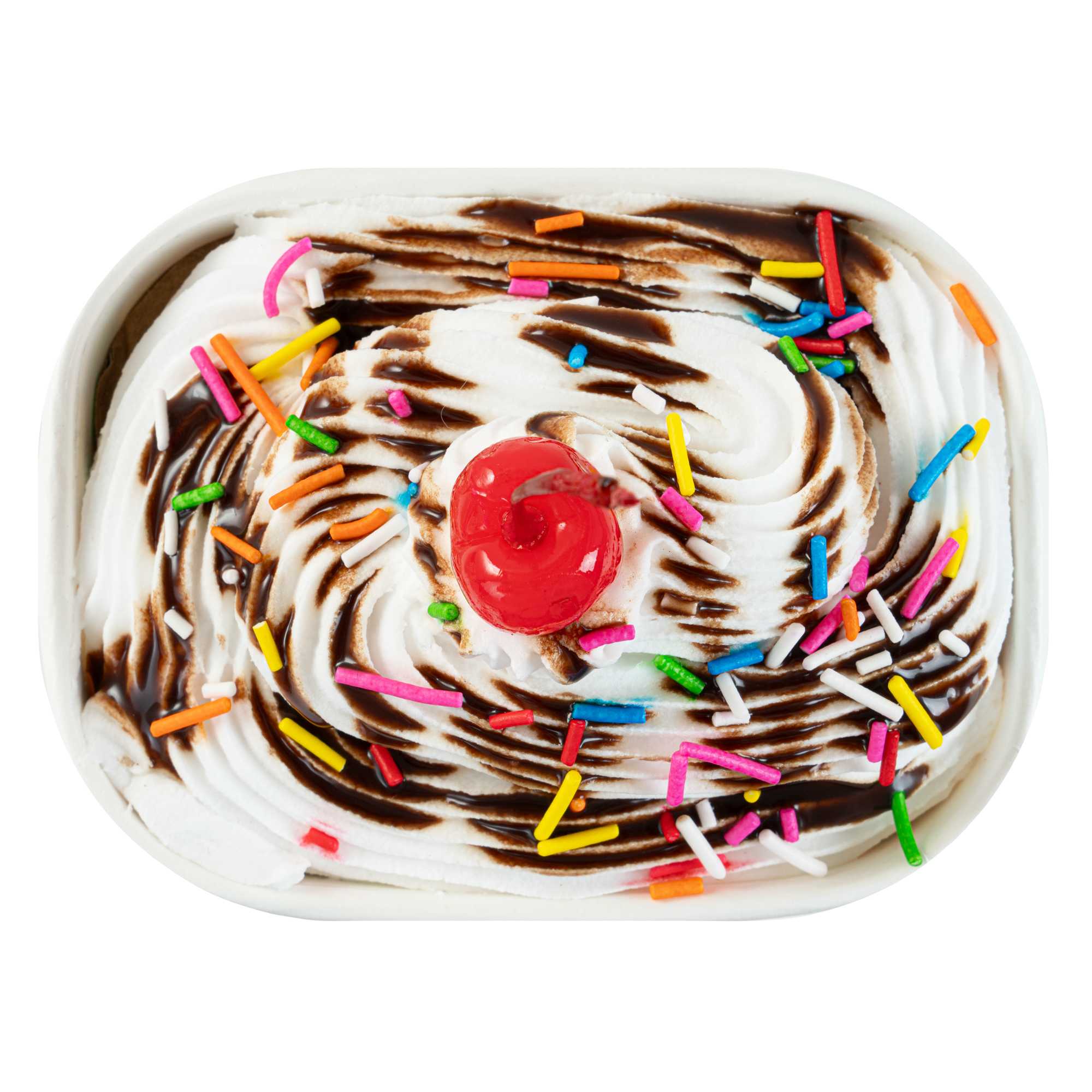 Coppetta 12 oz Square Paper To Go Cup - with Round Sprinkles - 4 1/4" x 3 1/4" x 2 3/4" - 50 count box