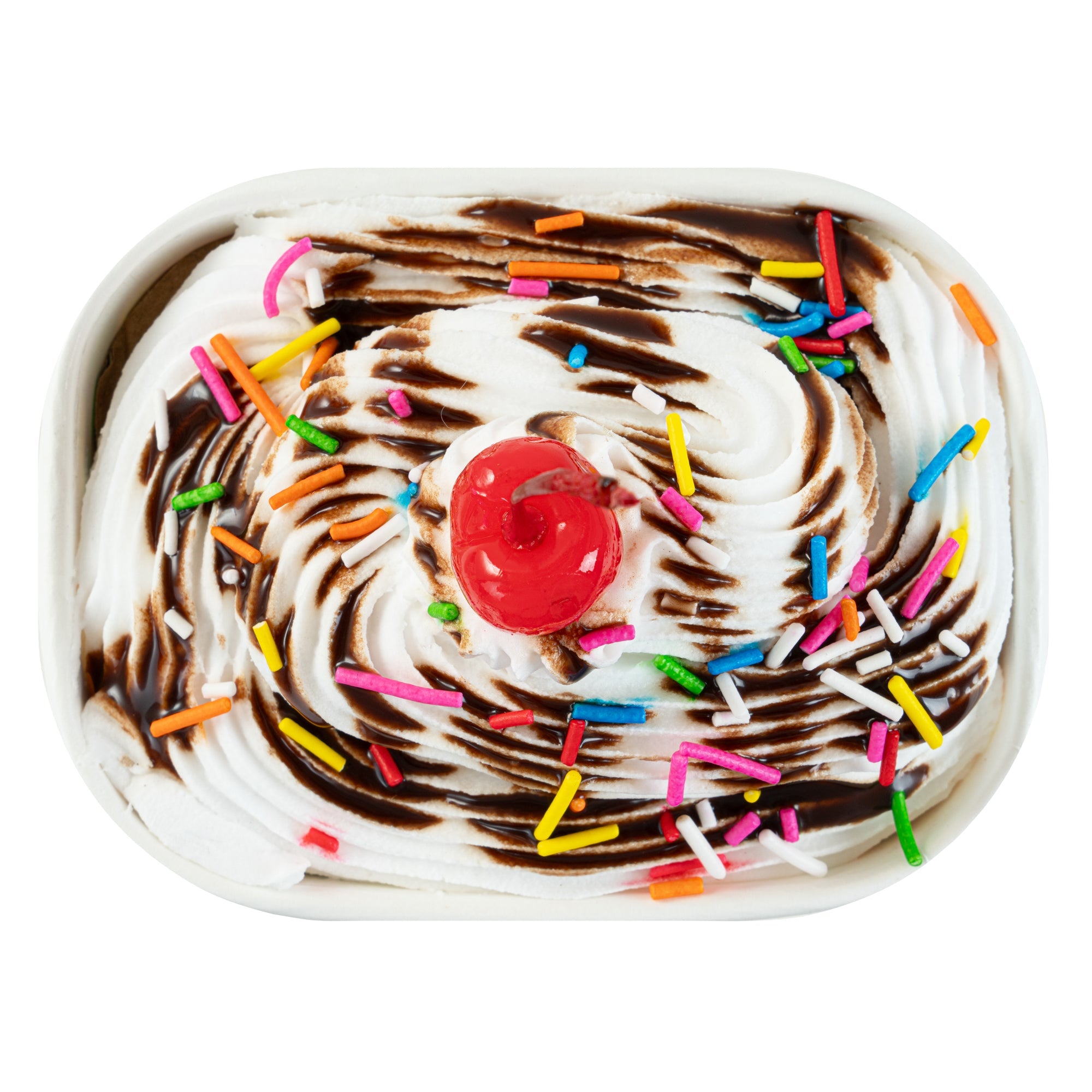 Coppetta 12 oz Square Paper To Go Cup - with Round Sprinkles - 4 1/4" x 3 1/4" x 2 3/4" - 200 count box