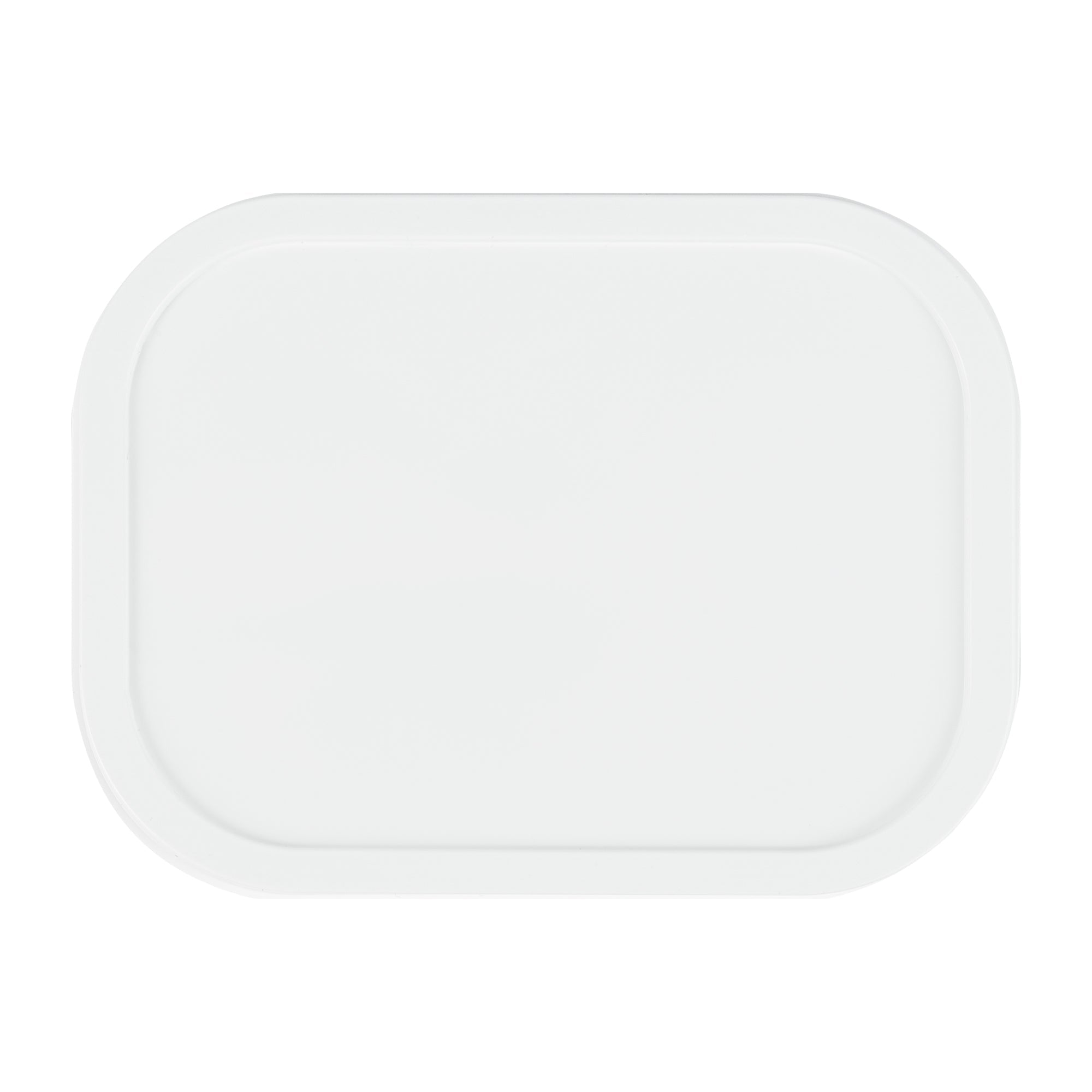Coppetta Square White Plastic Lid - Fits 7 and 12 oz To Go Cup, with Spoon - 200 count box