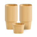 Coppetta 3 oz Square Kraft Paper To Go Cup - 2 1/2" x 2 1/2" x 1 3/4" - 50 count box