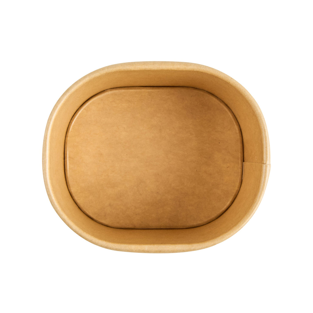 Coppetta 4 oz Square Kraft Paper To Go Cup - 3" x 2 1/2" x 2" - 200 count box