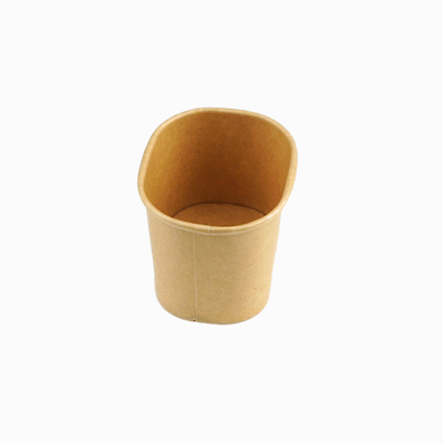 Coppetta 5 oz Square Kraft Paper To Go Cup - 3" x 2 1/2" x 2 1/4" - 50 count box