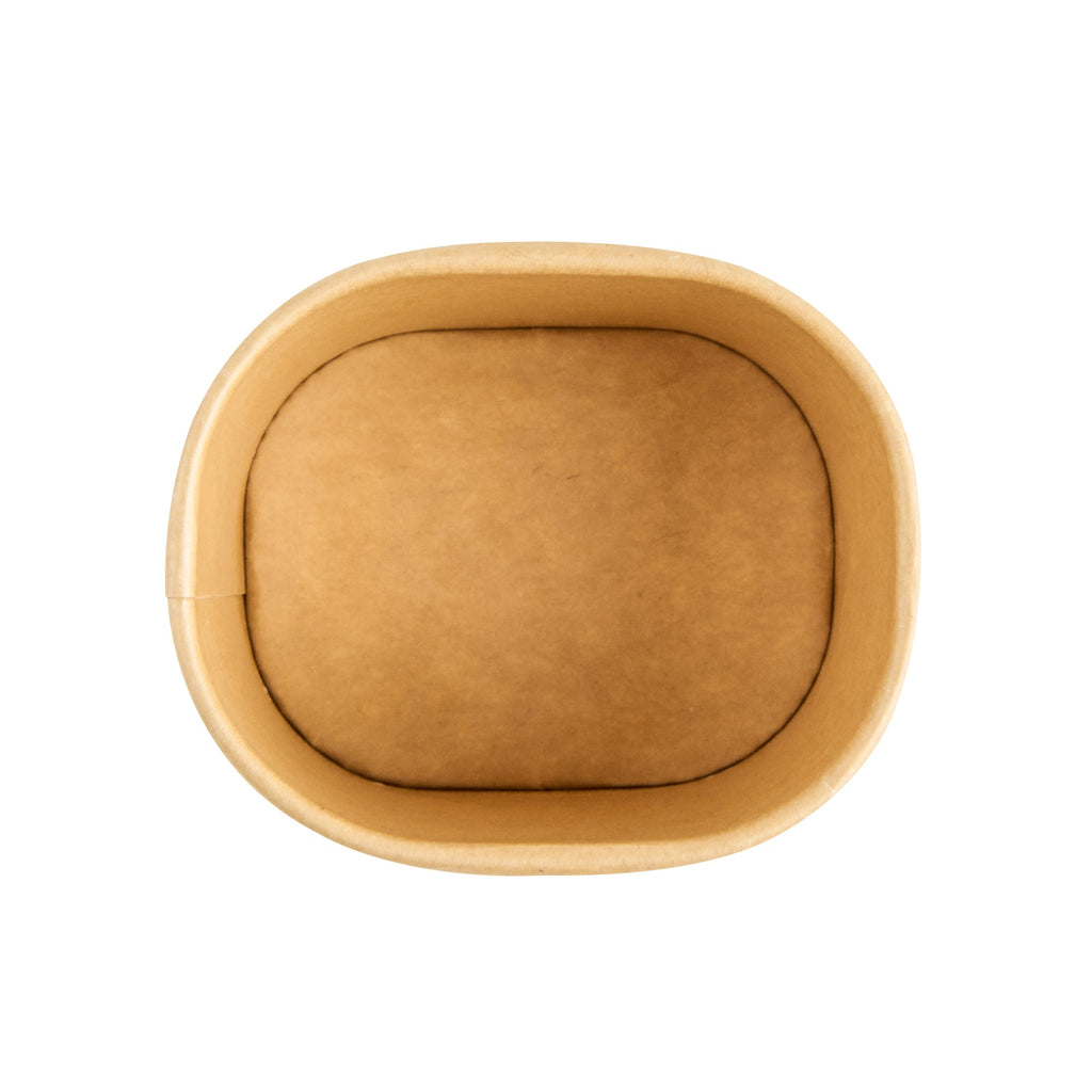 Coppetta 5 oz Square Kraft Paper To Go Cup - 3" x 2 1/2" x 2 1/4" - 50 count box