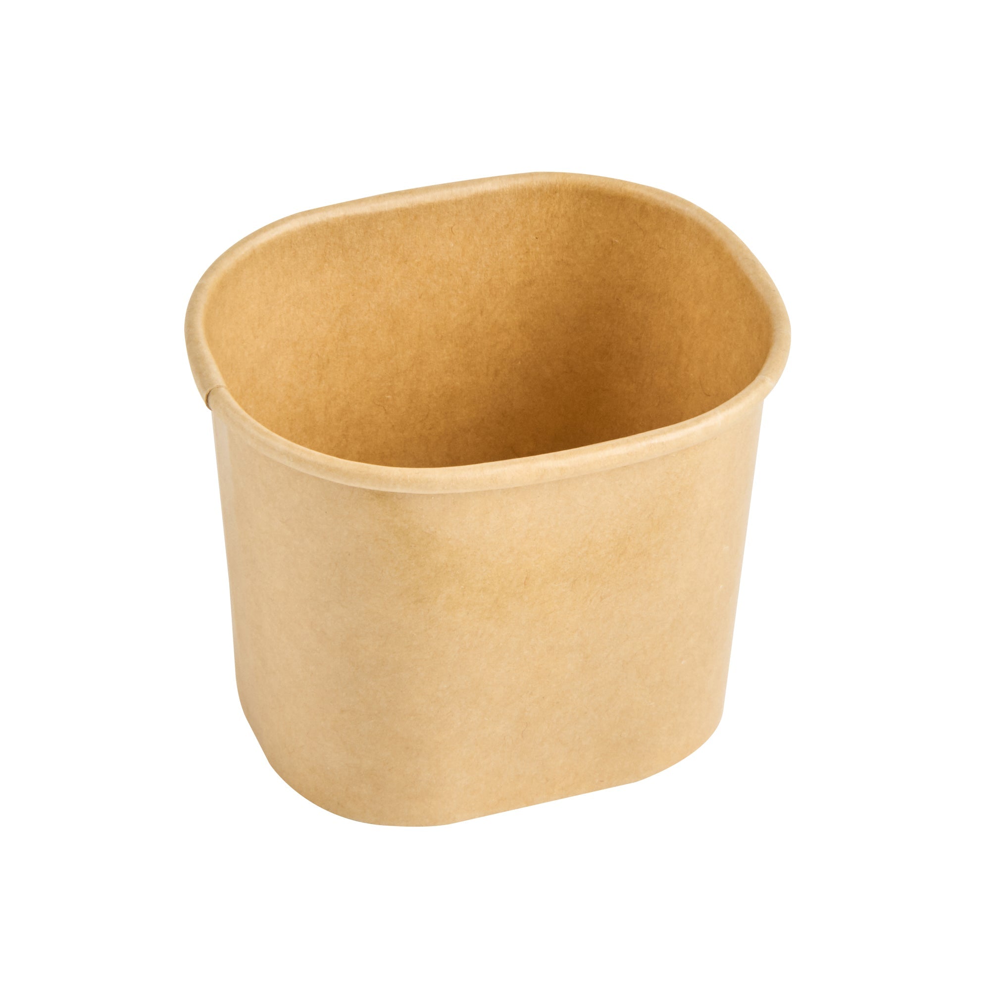 Coppetta 5 oz Square Kraft Paper To Go Cup - 3" x 2 1/2" x 2 1/4" - 200 count box