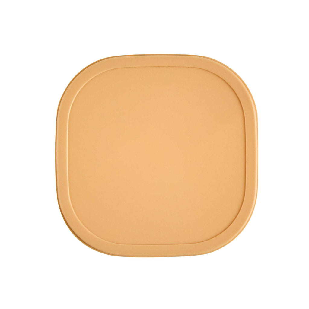 Coppetta Square Brown Plastic Lid - Fits 3 oz To Go Cup, with Spoon - 200 count box