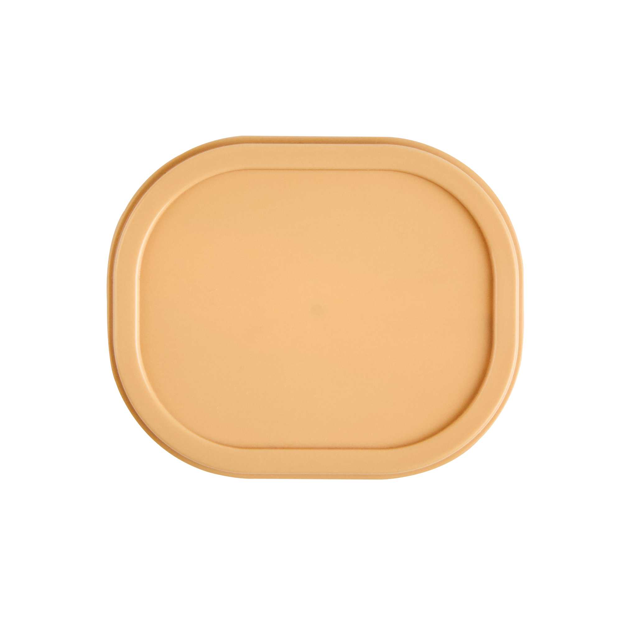 Coppetta Square Brown Plastic Lid - Fits 4 oz To Go Cup, with Spoon - 50 count box