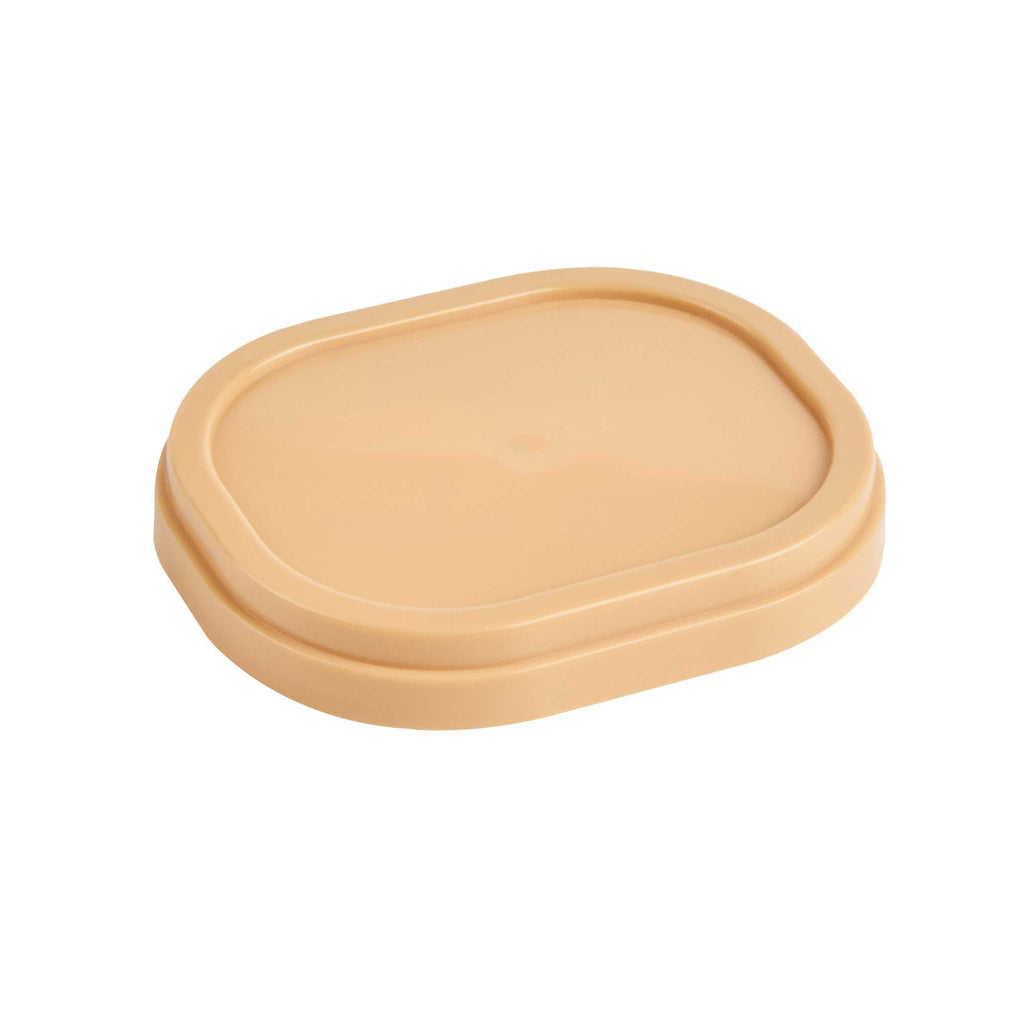Coppetta Square Brown Plastic Lid - Fits 4 oz To Go Cup, with Spoon - 200 count box