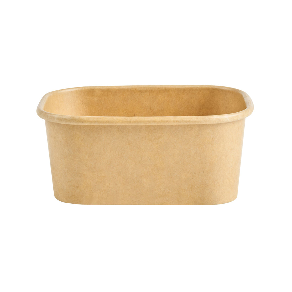 Coppetta 7 oz Square Kraft Paper To Go Cup - 4 1/4" x 3 1/4" x 1 3/4" - 50 count box