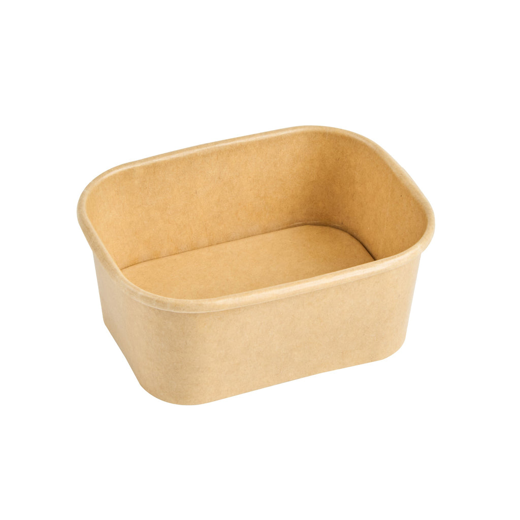 Coppetta 7 oz Square Kraft Paper To Go Cup - 4 1/4" x 3 1/4" x 1 3/4" - 200 count box