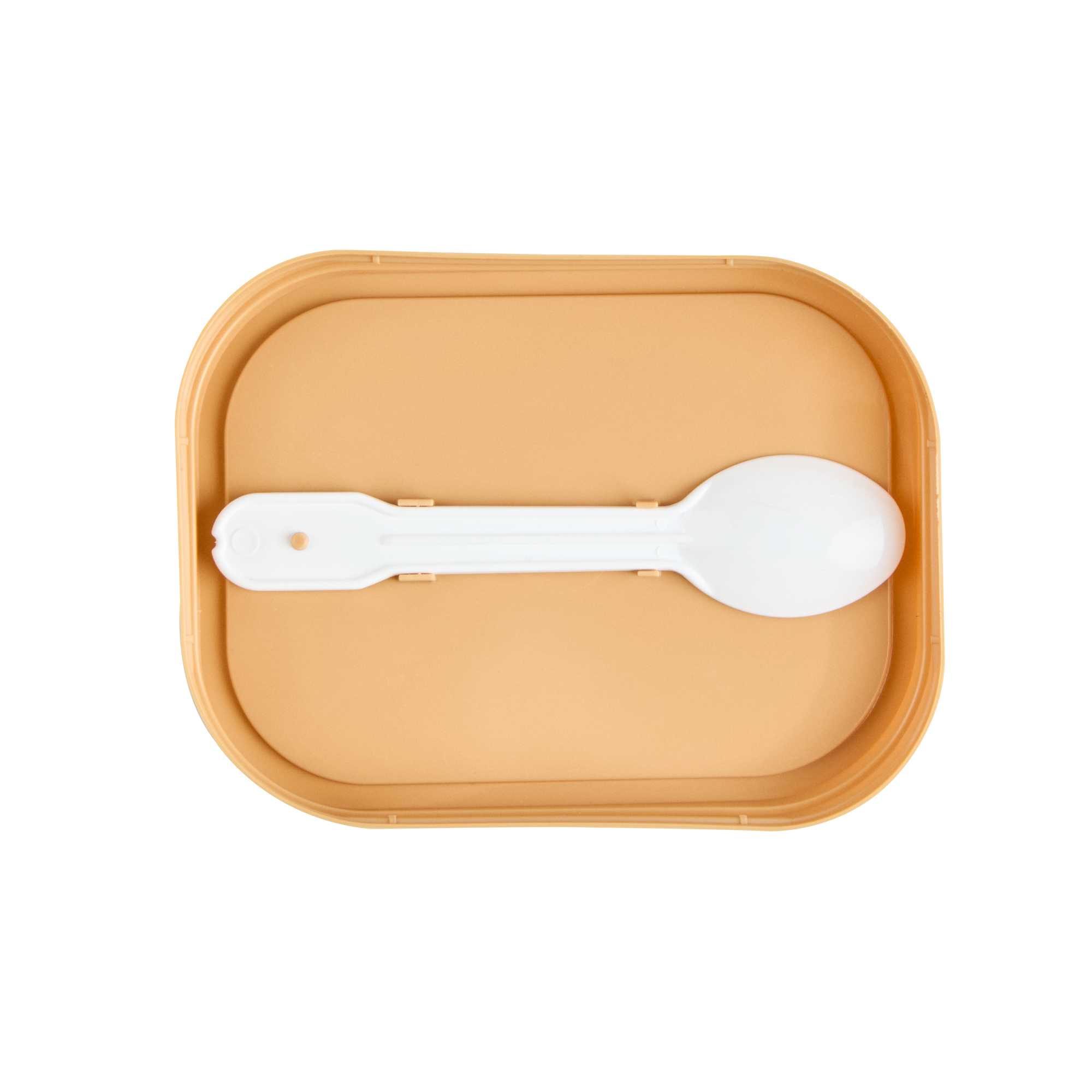 Coppetta Square Brown Plastic Lid - Fits 7 and 12 oz To Go Cups, with Spoon - 200 count box