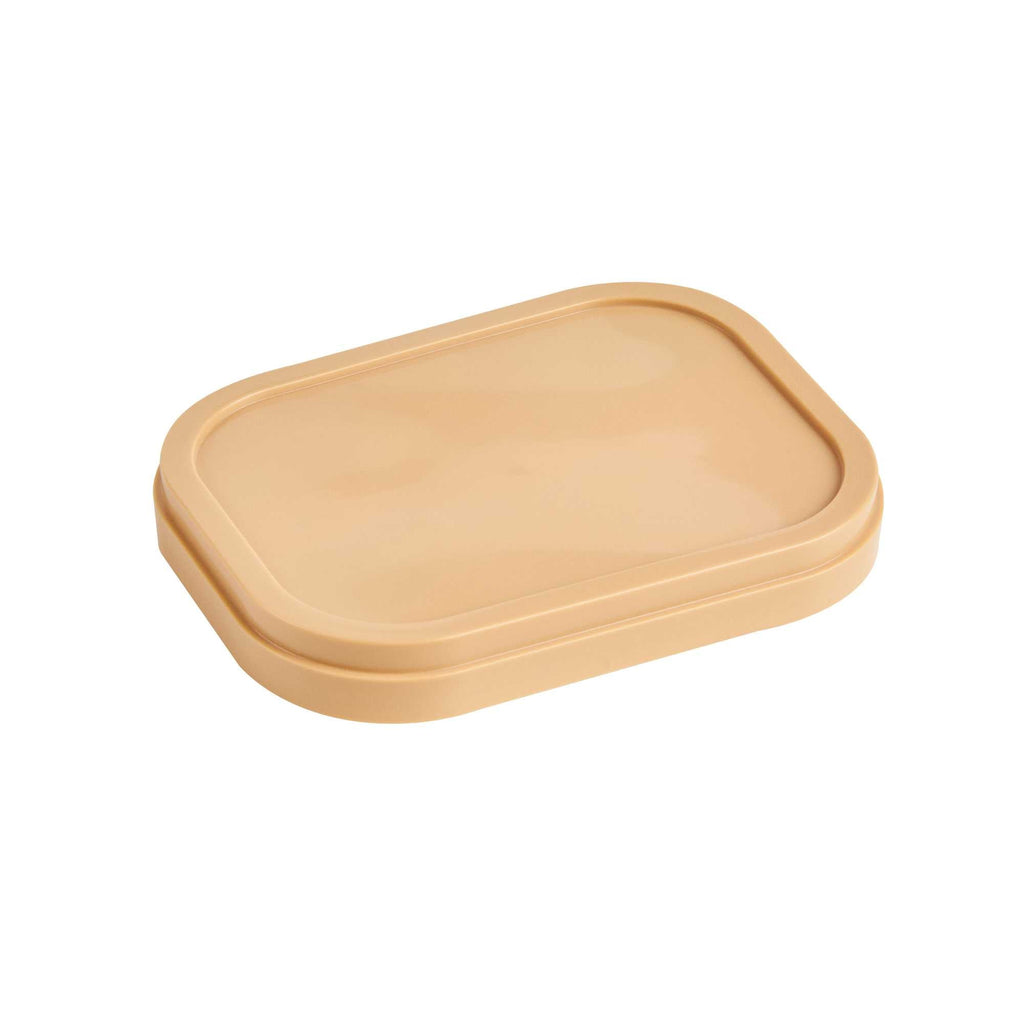 Coppetta Square Brown Plastic Lid - Fits 7 and 12 oz To Go Cups, with Spoon - 50 count box