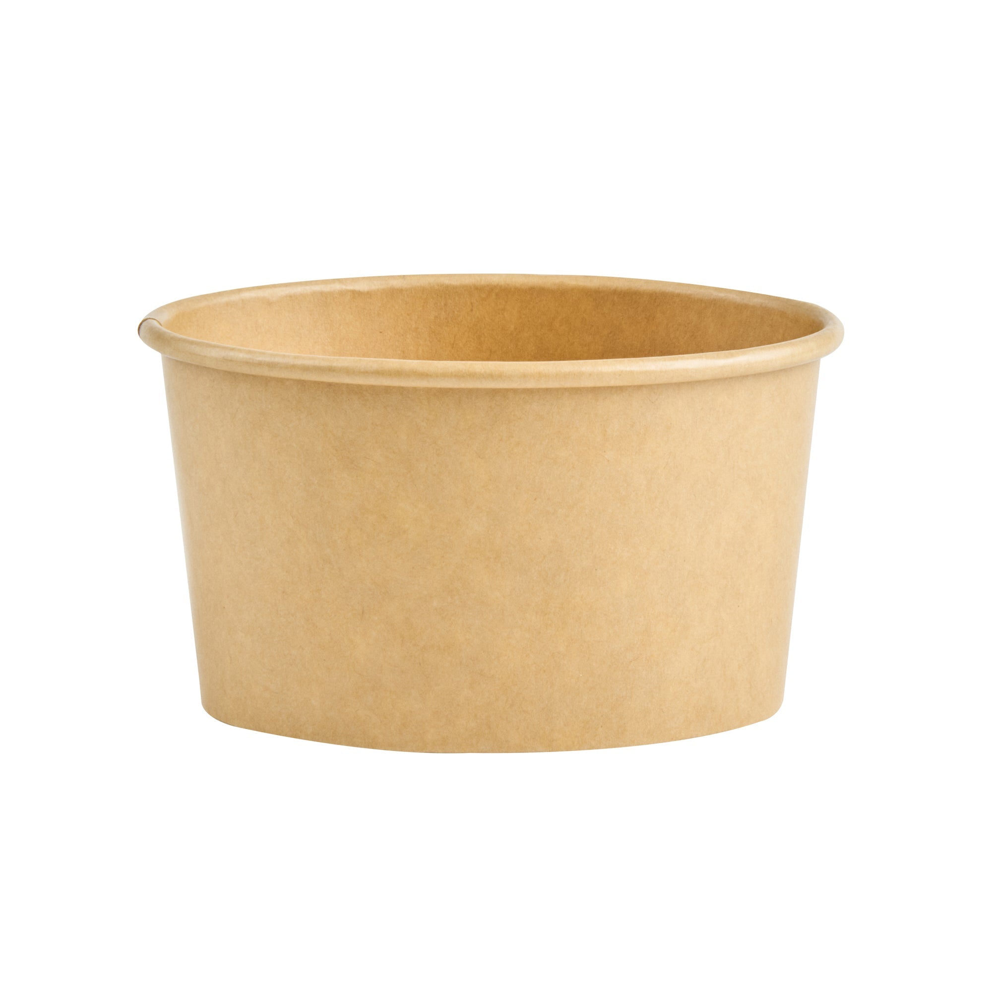 Coppetta 6 oz Oval Kraft Paper To Go Cup - 3 3/4" x 3" x 2 1/4" - 50 count box