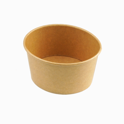 Coppetta 12 oz Oval Kraft Paper To Go Cup - 4 1/2" x 3 1/2" x 2 3/4" - 50 count box