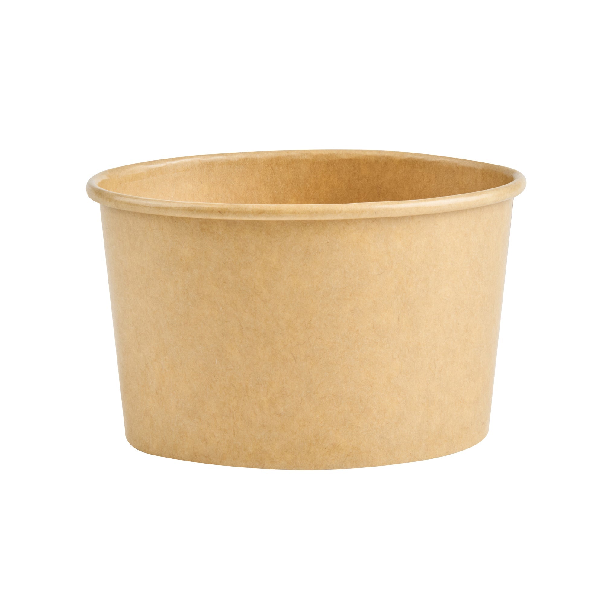 Coppetta 12 oz Oval Kraft Paper To Go Cup - 4 1/2" x 3 1/2" x 2 3/4" - 50 count box
