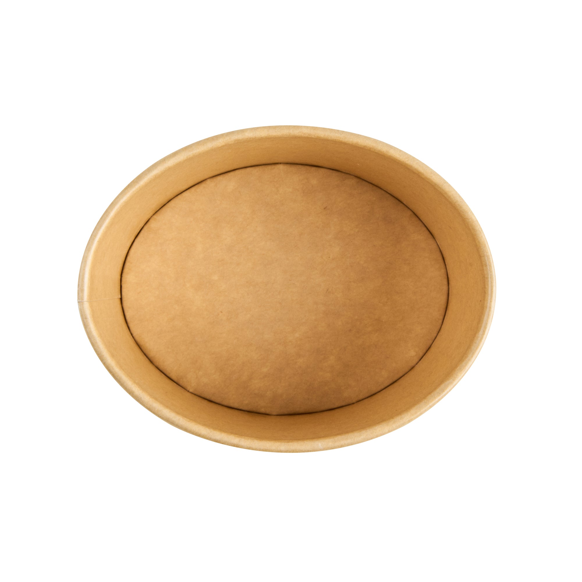 Coppetta 12 oz Oval Kraft Paper To Go Cup - 4 1/2" x 3 1/2" x 2 3/4" - 200 count box