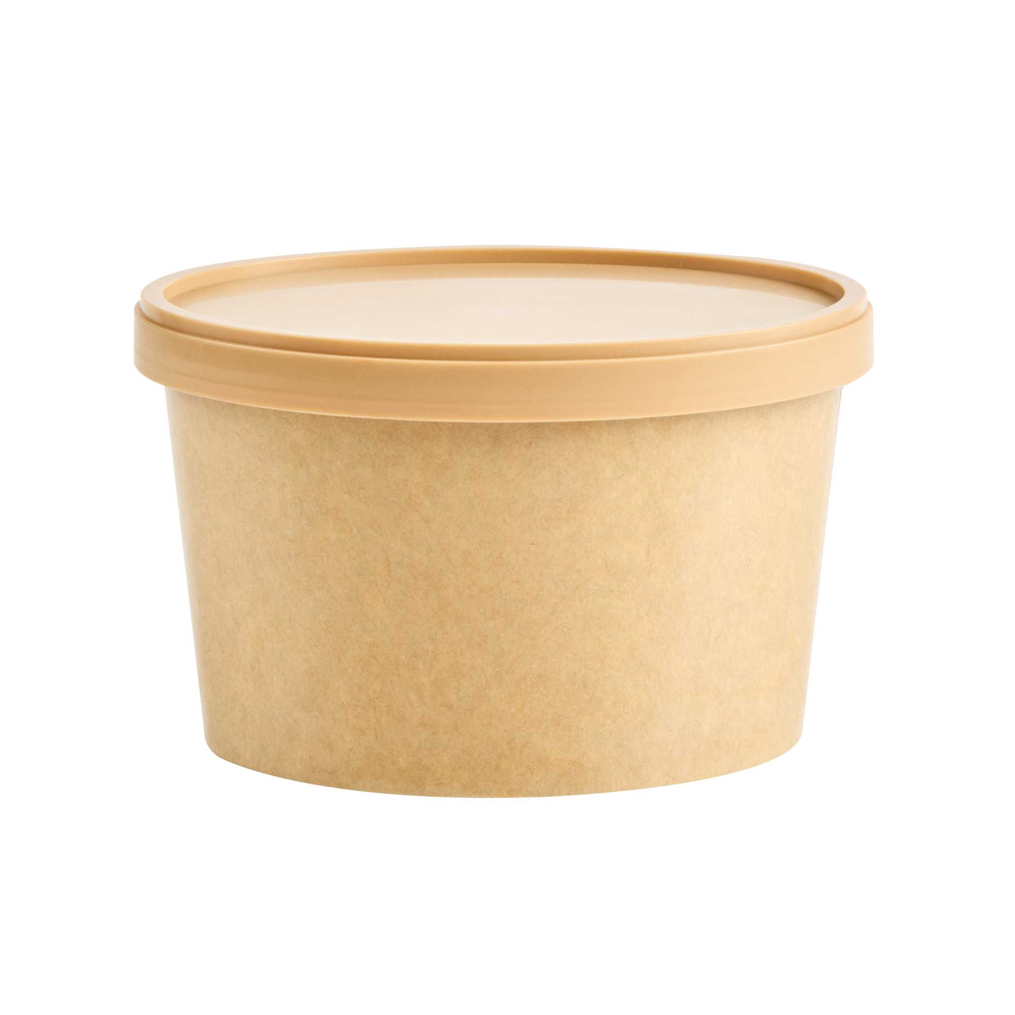 Coppetta Oval Brown Plastic Lid - Fits 12 oz To Go Cup, with Spoon - 200 count box