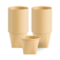 Coppetta 6 oz Round Kraft Paper To Go Cup - with Square Bottom - 3 1/2" x 3 1/2" x 2 1/2" - 200 count box