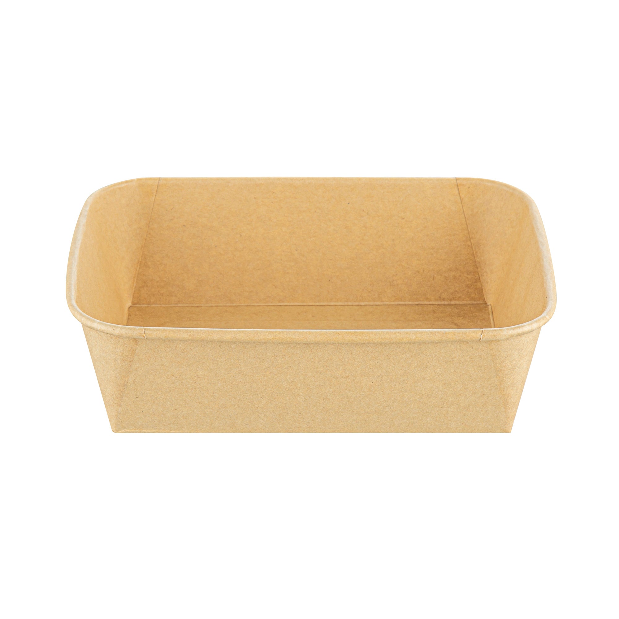 Bio Tek 44 oz Rectangle Kraft Paper Serving Container - 6 1/4" x 4 1/2" x 2 1/4" - 50 count box