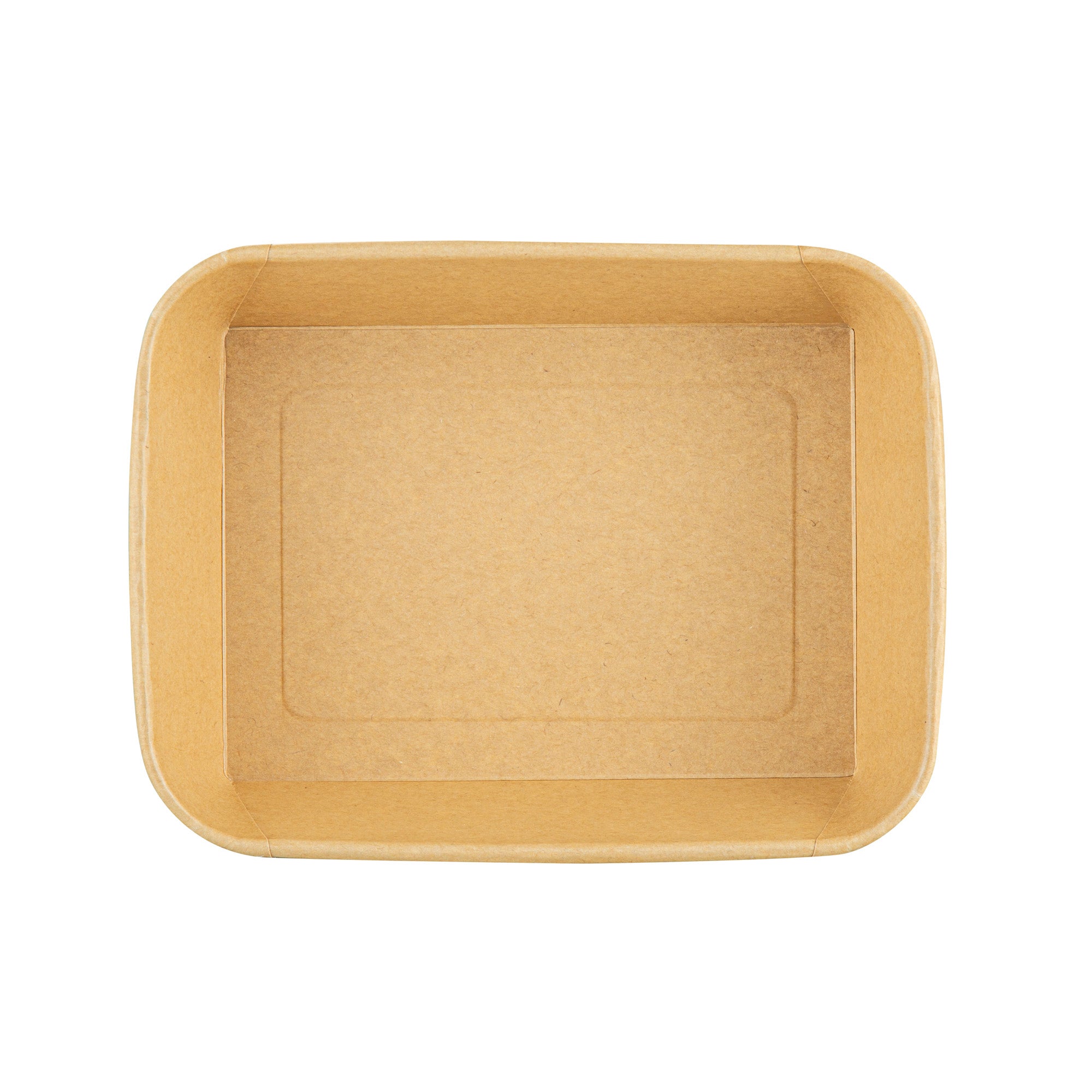 Bio Tek 44 oz Rectangle Kraft Paper Serving Container - 6 1/4" x 4 1/2" x 2 1/4" - 50 count box