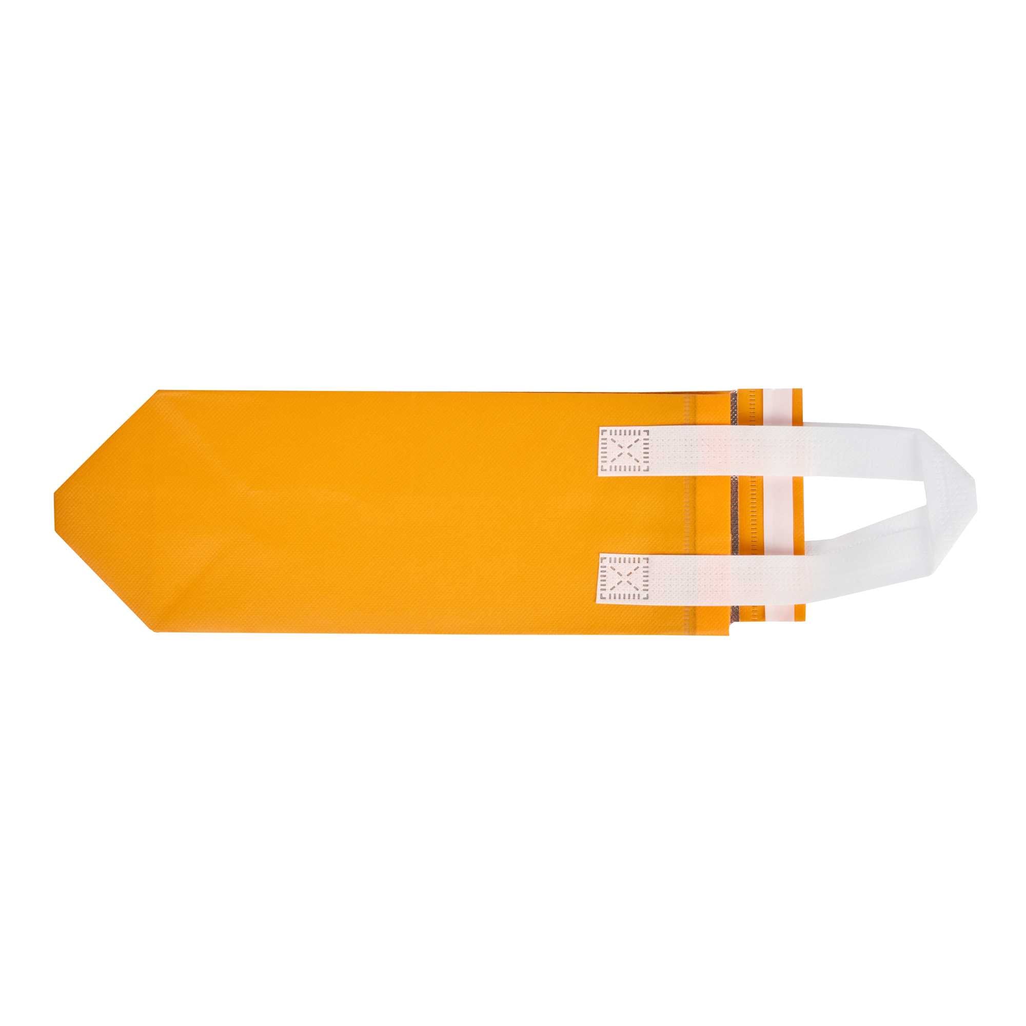 Bag Tek Orange Insulated Take Out Bag - Tamper-Evident - 4 3/4" x 4" x 11" - 25 count box