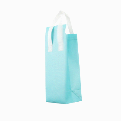Bag Tek Teal Insulated Take Out Bag - Tamper-Evident - 4 3/4" x 4" x 11" - 25 count box