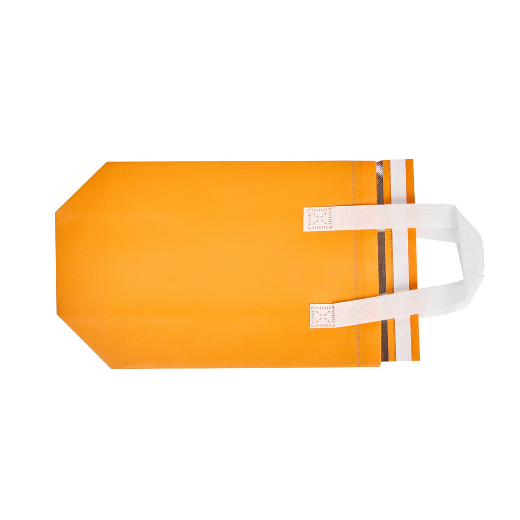 Bag Tek Orange Insulated Take Out Bag - Tamper-Evident - 8 1/4" x 4 1/4" x 10 3/4" - 100 count box