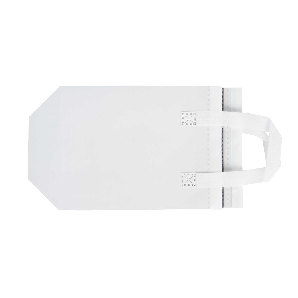 Bag Tek White Insulated Take Out Bag - Tamper-Evident - 8 1/4" x 4 1/4" x 10 3/4" - 25 count box