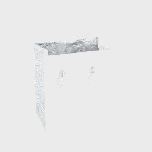 Bag Tek White Insulated Take Out Bag - Tamper-Evident - 9 1/2" x 6" x 10 1/4" - 25 count box
