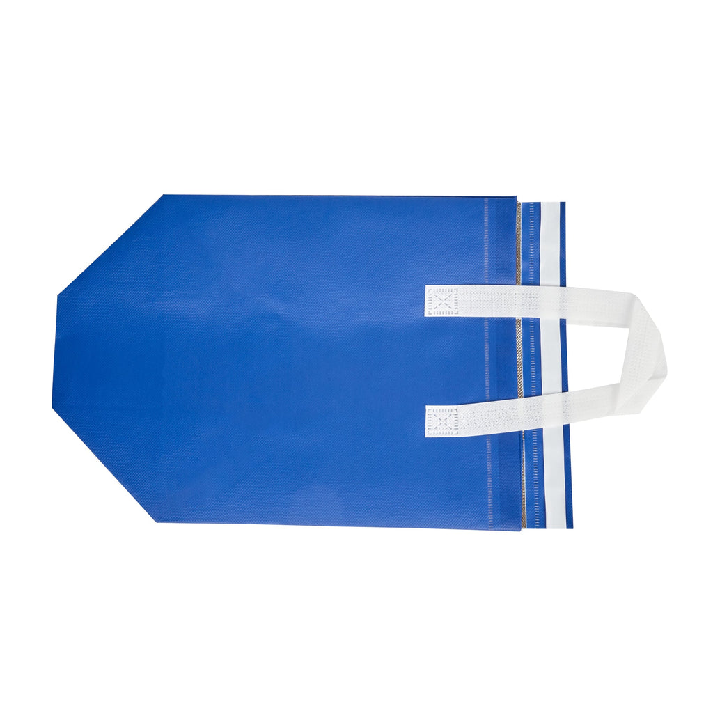 Bag Tek Blue Insulated Take Out Bag - Tamper-Evident - 10 1/4" x 6 3/4" x 11" - 100 count box