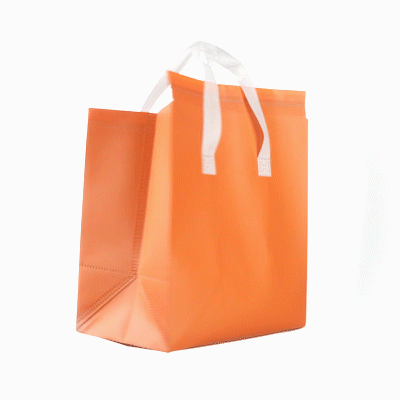 Bag Tek Orange Insulated Take Out Bag - Tamper-Evident - 10 1/4" x 6 3/4" x 11" - 25 count box