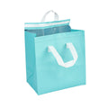 Bag Tek Teal Insulated Take Out Bag - Tamper-Evident - 10 1/4" x 6 3/4" x 11" - 100 count box