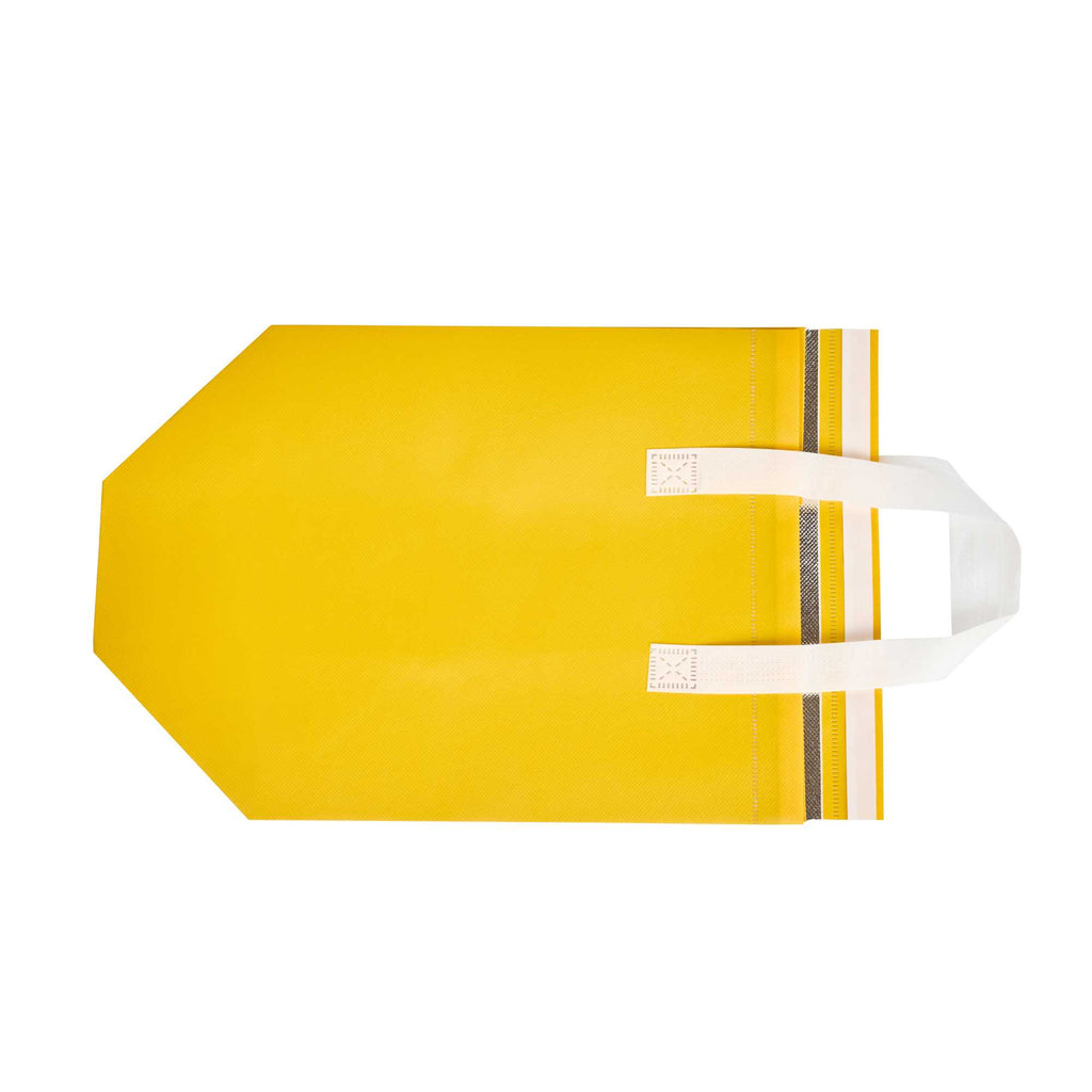 Bag Tek Yellow Insulated Take Out Bag - Tamper-Evident - 10 1/4" x 6 3/4" x 11" - 25 count box