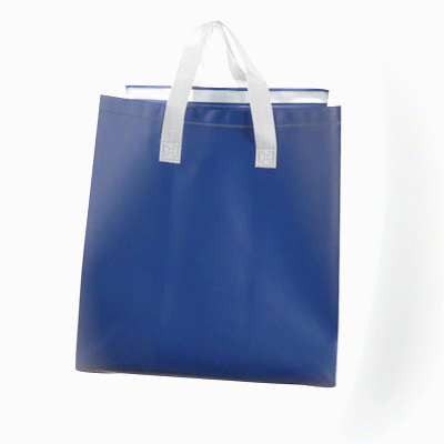 Bag Tek Blue Insulated Take Out Bag - Tamper-Evident - 11 3/4" x 7 3/4" x 12 1/2" - 100 count box