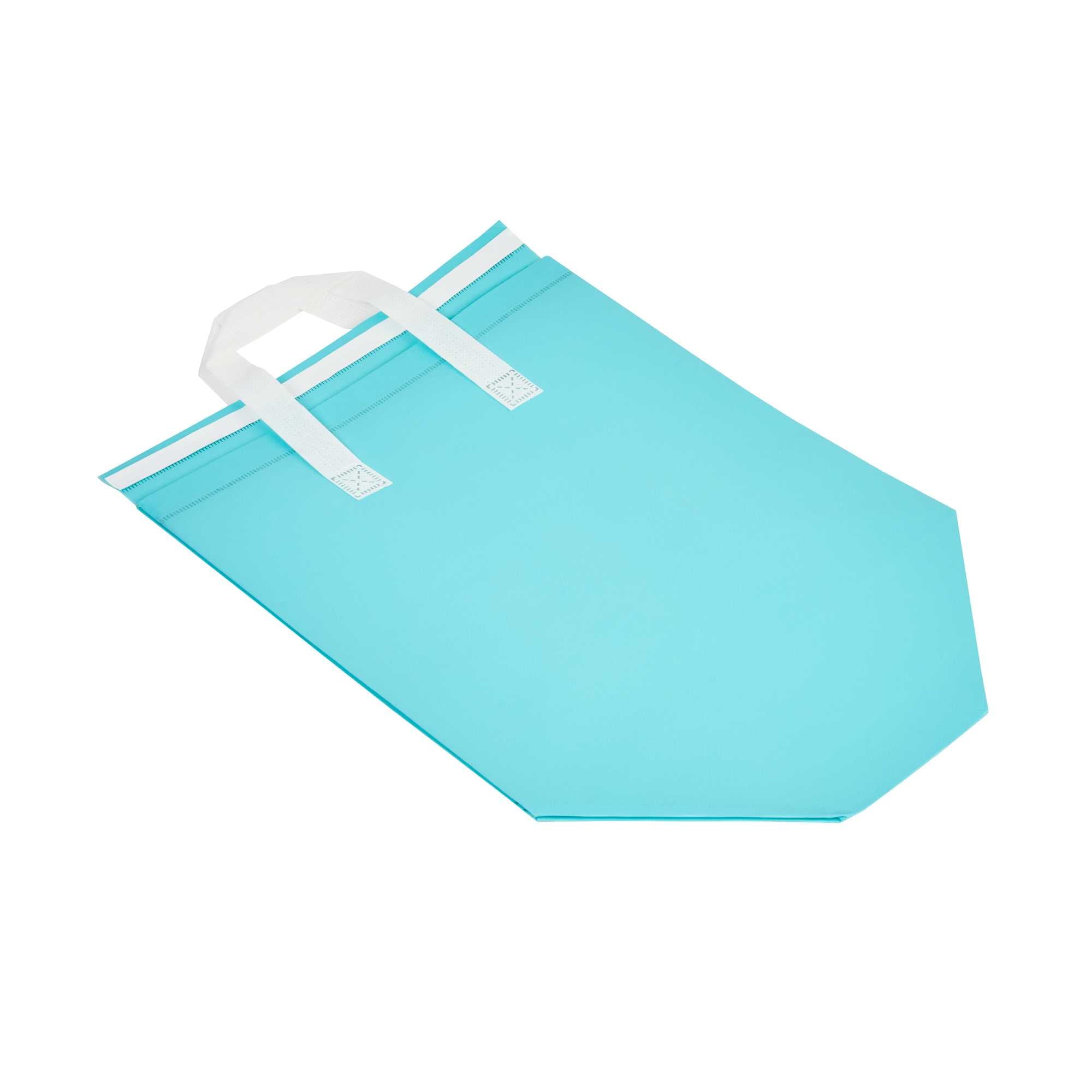 Bag Tek Teal Insulated Take Out Bag - Tamper-Evident - 11 3/4" x 7 3/4" x 12 1/2" - 25 count box