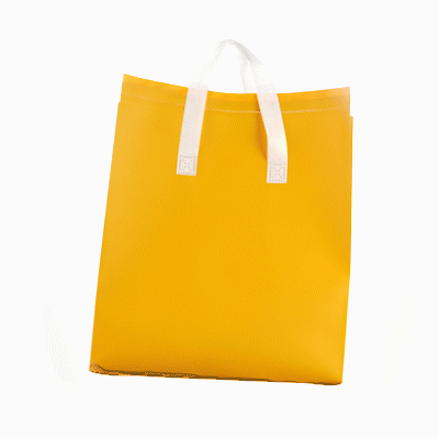 Bag Tek Yellow Insulated Take Out Bag - Tamper-Evident - 11 3/4" x 7 3/4" x 12 1/2" - 100 count box