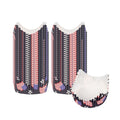 Panificio 4 oz Petal Paper Baking Cup - American Flag, Ridged, Greaseproof - 2 1/4" x 2 1/4" x 1 1/2" - 200 count box