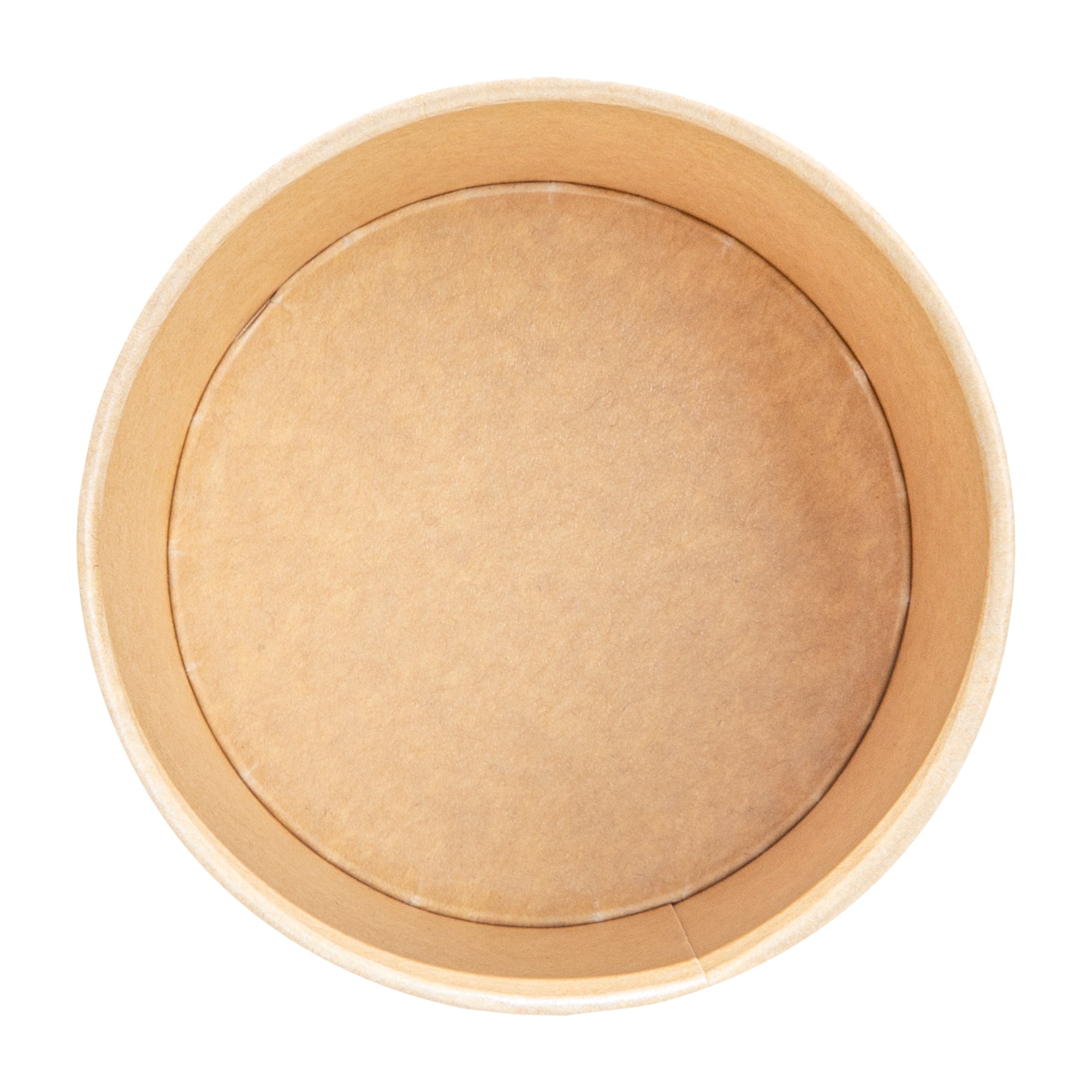 Sustain 8 oz Round Kraft Paper Soup Container - Compostable - 3 1/2" x 3 1/2" x 2 1/2" - 200 count box