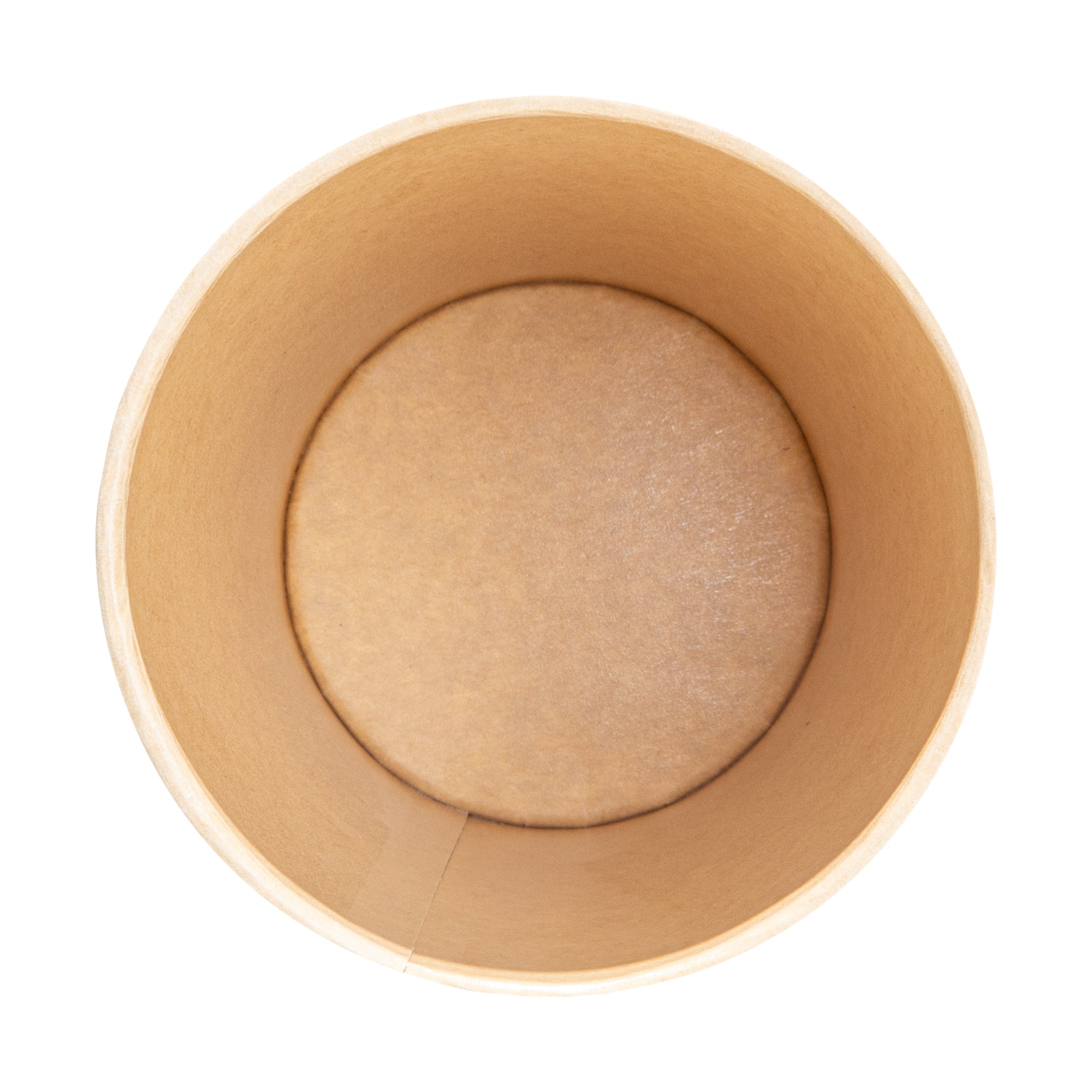 Sustain 32 oz Round Kraft Paper Soup Container - Compostable - 4 1/2" x 4 1/2" x 5 3/4" - 25 count box